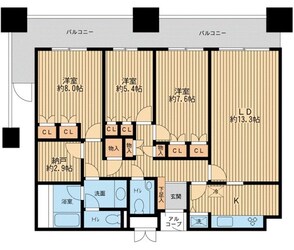 リバーサイド隅田セントラルタワーパレスの物件間取画像